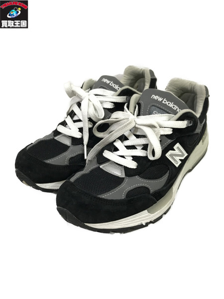 NEW BALANCE M992EB/25cm/ブラック/グレー/ニューバランス/メンズ 