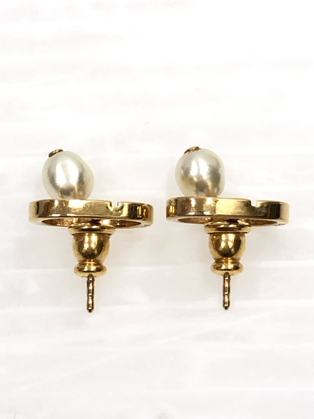 CHRISTIAN DIOR Petit CD ピアス ゴールド