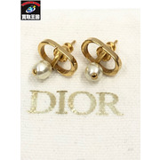 CHRISTIAN DIOR Petit CD ピアス ゴールド