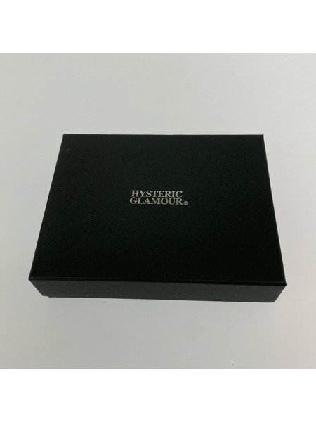 HYSTERIC GLAMOUR 小銭入レ・コインケース ロゴスタッズ ラウンドジップミニウォレット