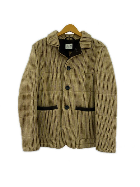 ARMANI COLLEZIONI ダウンジャケット ニット ダウンジャケット ベージュ 44[値下]