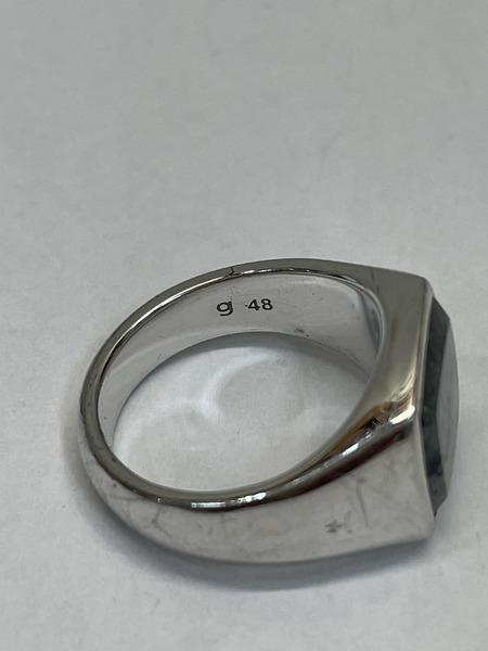 TOM WOOD Kay Ring Larvikite 石付リング