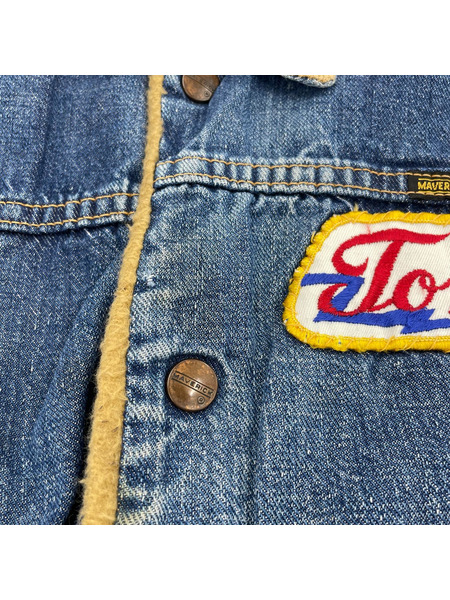 OLD・VINTAGE ジャケット 70s MAVERICK 裏ボアデニムジャケット (36) 紺