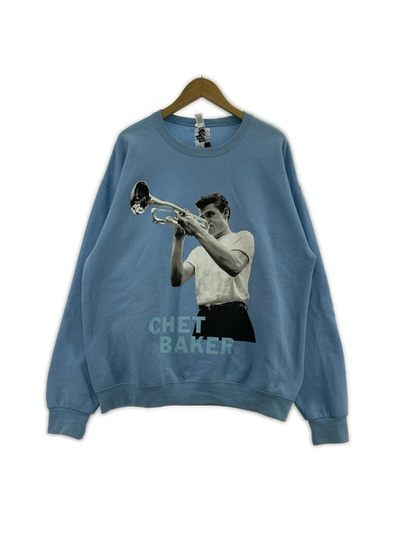WACKO MARIA スウェット・トレーナー chet baker 水色 L