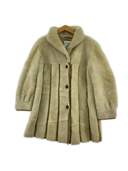 OLD・VINTAGE ジャケット ショールカラームートンコート
