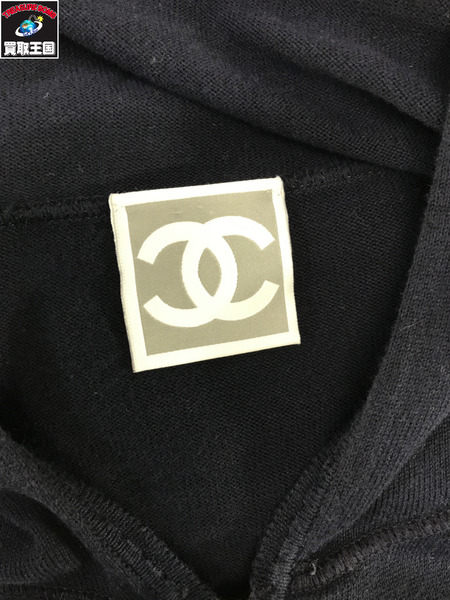 CHANEL  スポーツライン ジップアップパーカーネイビーP30100K00336