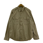 POLO RALPH LAUREN 長袖シャツ DENIM&SUPPLY ミリタリーシャツ ベージュ (L)
