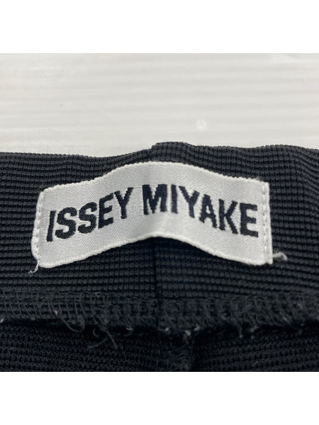 ISSEY MIYAKE パンツ リブニット 黒（M）