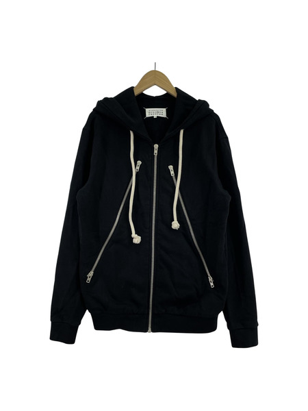 MAISON MARGIELA 18SS 八ノ字 5zip パーカー 44 ブラック