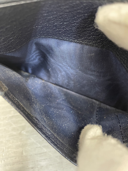 miumiu レザーカードコインケース 紺[値下]