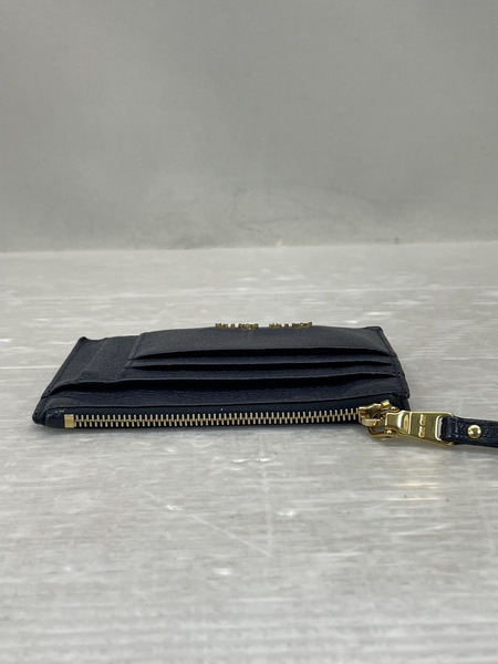 miumiu レザーカードコインケース 紺[値下]