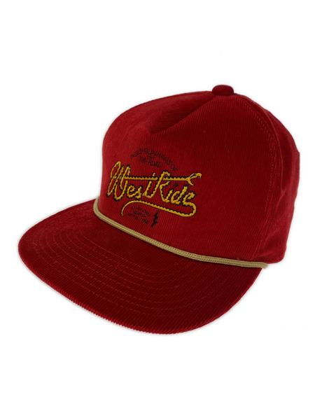 WEST RIDE キャップ コーデュロイキャップ 赤