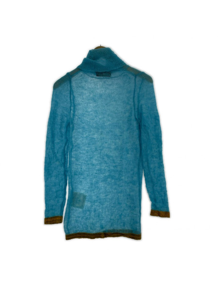 tricot COMME des GARCONS ニット・セーター 04年 ウールナイロン 青 (F)