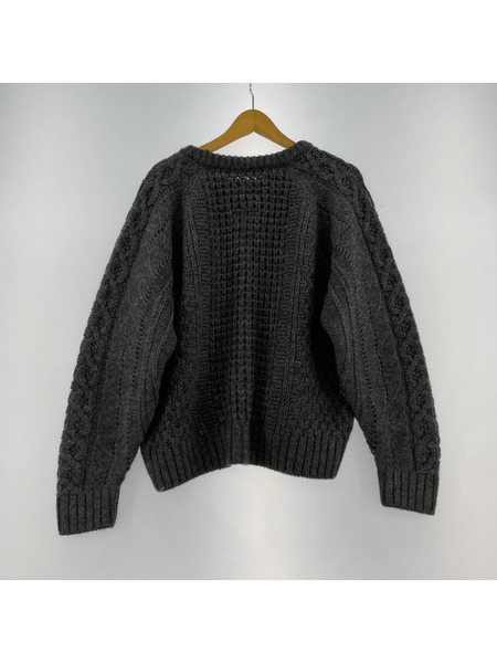 R.H. Vintage ニット・セーター ミックスケーブルニット グレー