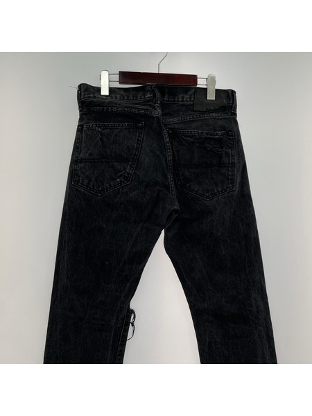 DENIM ＆ SUPPLY ダメージ加工 ブラックデニム