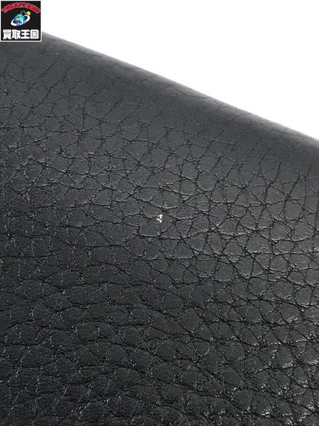 GUCCI 長財布 インターロッキングG レザー 黒