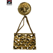  CHANEL シャネル マトラッセバック型 コイン ブローチ 