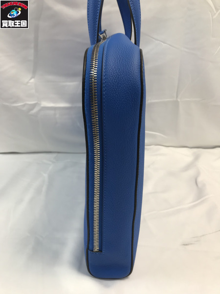 HERMES エルメス ヴィクトリアライト　38　ビジネスバッグ ハンドバック ブルー