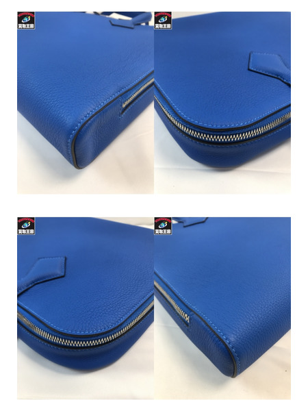 HERMES エルメス ヴィクトリアライト　38　ビジネスバッグ ハンドバック ブルー