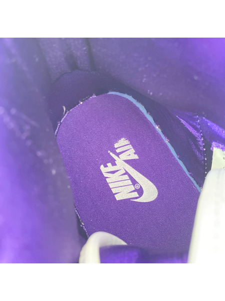NIKE スニーカー WMNS AIR JORDAN 1 RETRO HIGH 白紫 (26.0cm)