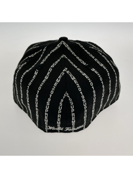 Supreme キャップ ×NEW ERA 19SS Text Stripe New Era Cap[値下]