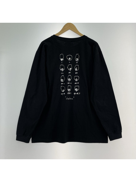 KIKO KOSTADINOV 17AW classless L/S T-shirts 胸ロゴL/STee XL 黒
