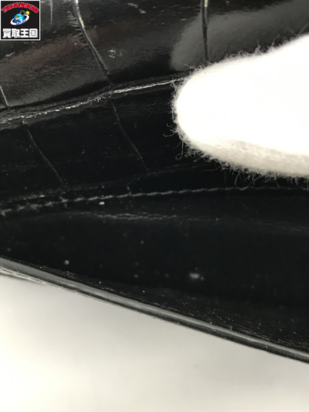 Balenciaga 長財布 アワーグラス 型押し 黒