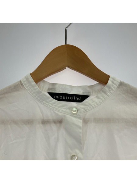 mizuiroind バンドカラー ワイドブラウス[値下]