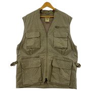 L.L.Bean ジレ・ベスト 90s サファリベスト カーキ L