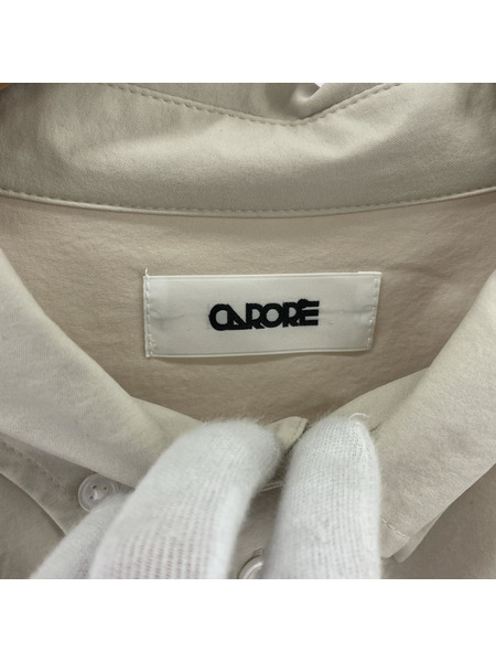 長袖シャツ carorie CLEAN TECH TWILL SHIRT L ベージュ