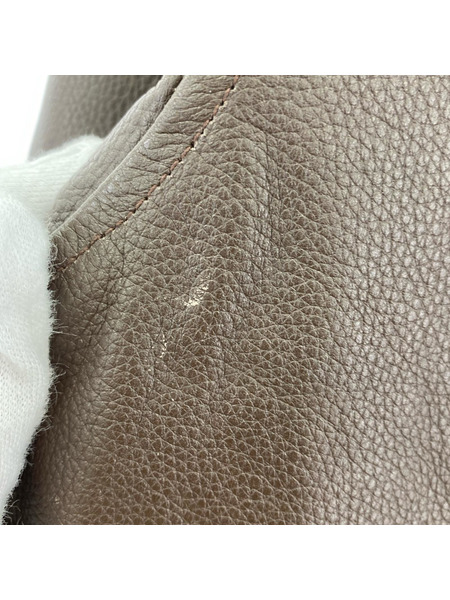 レザージャケット HORN WORK ボア レザーシングルジャケット 茶 (L)