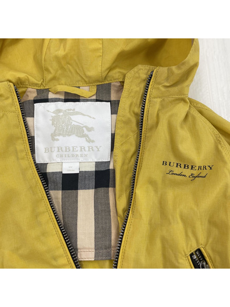 BURBERRY キッズナイロンジップジャケット/YEL[値下]
