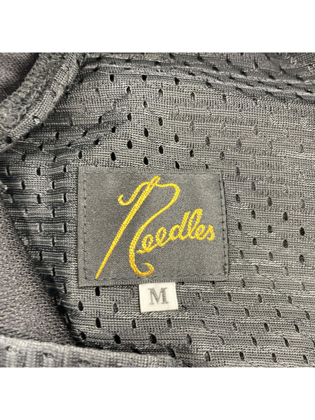 Needles パンツ トラックパンツ 黒×ピンク