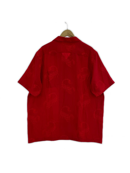 Supreme 半袖シャツ Scorpion Jacquard S/S Shirt/XL/レッド