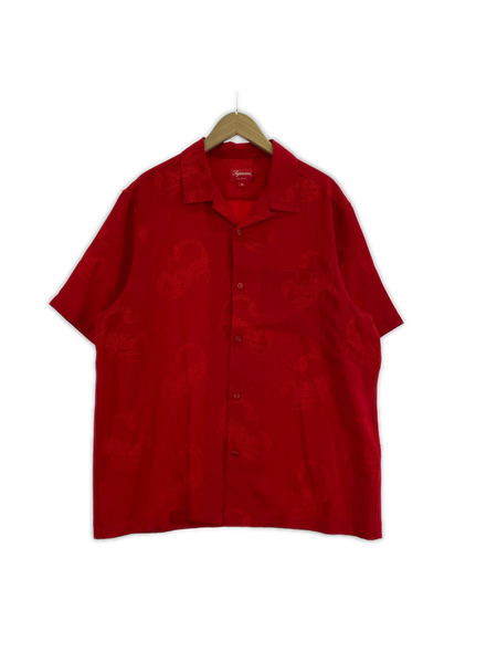 Supreme 半袖シャツ Scorpion Jacquard S/S Shirt/XL/レッド