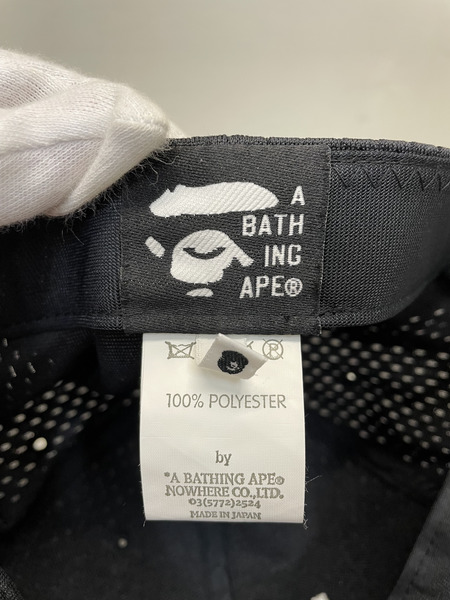 A BATHING APE×NEIGHBORHOOD メッシュキャップ ブラック