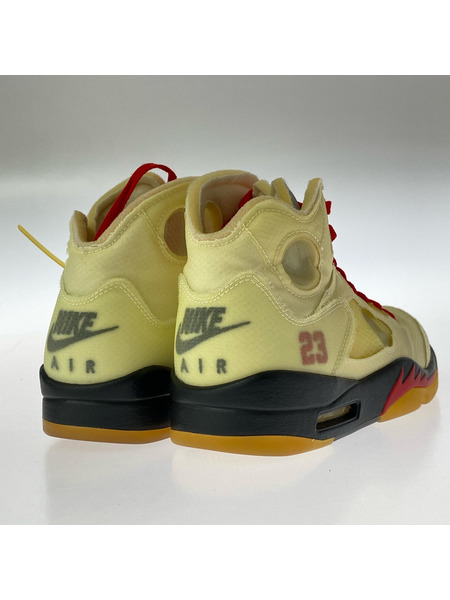 NIKE スニーカー OFFWHITE AIR JORDAN 5 RETRO SAIL 26.5cm