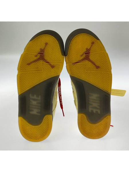NIKE スニーカー OFFWHITE AIR JORDAN 5 RETRO SAIL 26.5cm