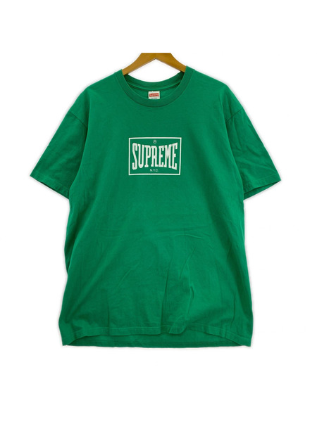 Supreme 23AW Warm Up Tee ウォームアップ プリントTee L 緑