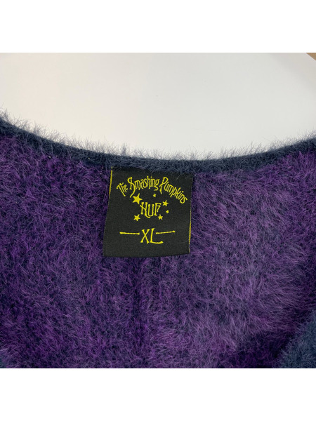 HUF カーディガン Smashing Pumpkins SIVA MOHAIR CARDIGAN 紺