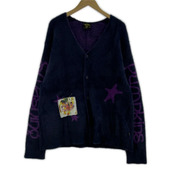 HUF カーディガン Smashing Pumpkins SIVA MOHAIR CARDIGAN 紺