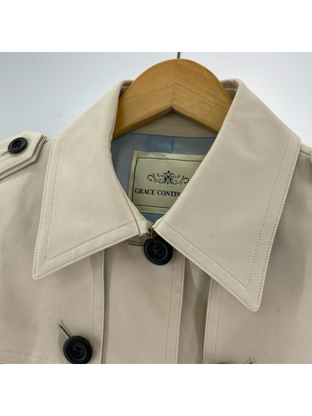 GRACE CONTINENTAL ソノ他 フリル トレンチコート ベージュ(36)