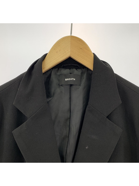 BREATH 25SS NEWRICH OVER SHOULDER JACKET BLACK MBR25SS-0004