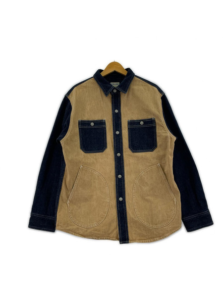 長袖シャツ KOJIMA GENES ダックコンボシャツ インディゴ (XL)