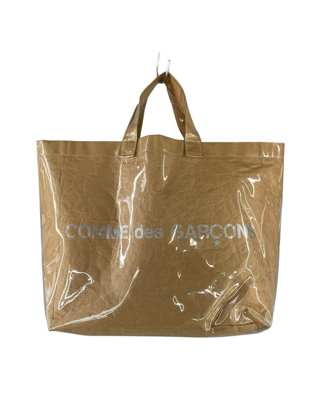COMME des GARCONS ソノ他バッグ ビニールクラフトペーパートートバッグ ベージュ