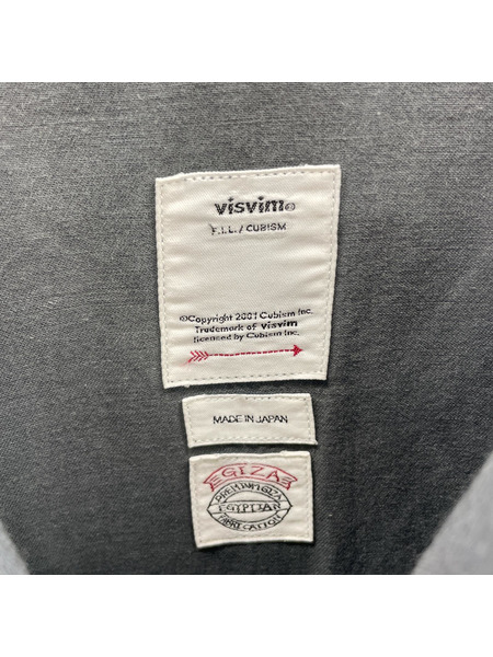 VISVIM 長袖シャツ 18AW ベースボールシャツ 2 グレー