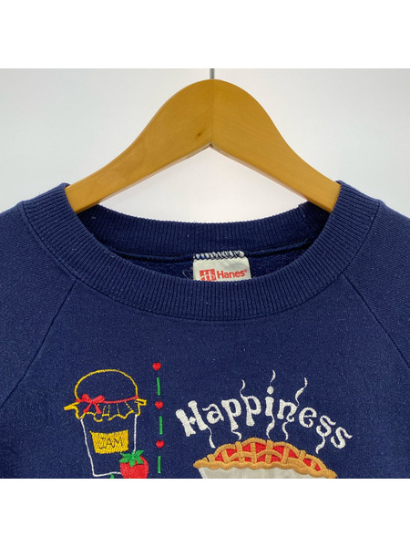 OLD・VINTAGE スウェット・トレーナー 90s/USA製/HANES/紺/L