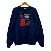 OLD・VINTAGE スウェット・トレーナー 90s/USA製/HANES/紺/L