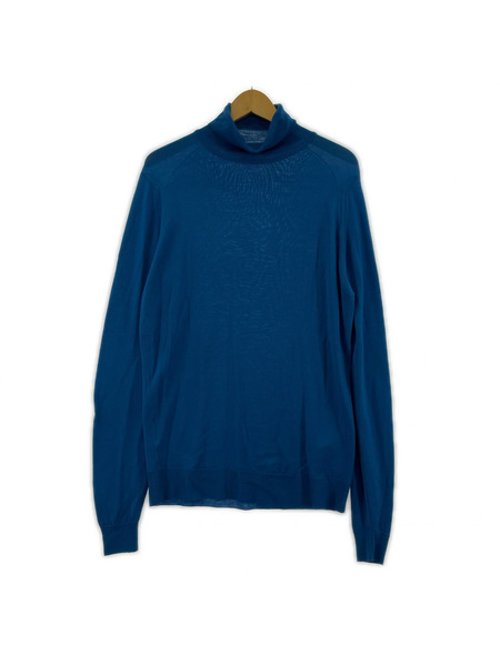 JOHN SMEDLEY ニット・セーター タートルネック ニット 青