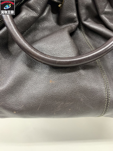 ハンドバッグ 2way ショルダーバッグ ブラウン